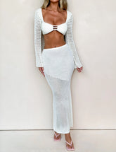 MACAULEY SKIRT CREAM CROCHET