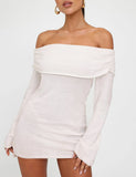 DIEDRE JUMPER DRESS WHITE CREAM