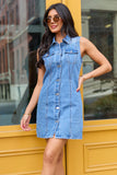 Rhys Denim Button Front Dress