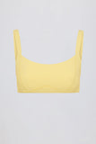 Soft Active Seam Detail Sports Bra in Lemon