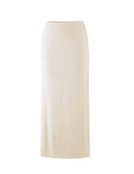 KAROLINA JERSEY SKIRT WHITE OFF WHITE IVORY
