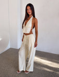LAINEY PANT BEIGE STRIPE