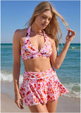 Rio Swim Skirt Feathered Blooms