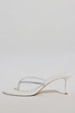 Heeled Sandal in White