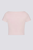 Soft Active Sweetheart Neck Crop Top in Ballet Pink