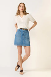 Denim Patch Pocket Mini