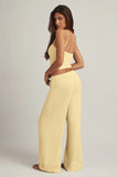 Modal Mid Rise Pyjama Trousers in Pastel Yellow