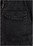 Denim Cargo Jacket Black Wash
