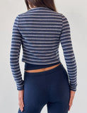 TIMARA CARDIGAN NAVY STRIPE