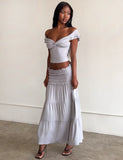 DENALI MAXI SKIRT DOVE GREY
