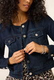 Collarless Trucker Jacket