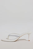 Heeled Sandal in White