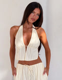 LAINEY TOP BEIGE STRIPE