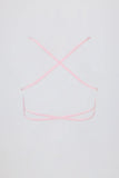 Super Sculpt Seamless Backless Sports Bra in Powder Pink