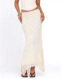 ANTONELLA MIDI SKIRT WHITE LACE CREAM