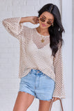 Let It Go Tan Open Knit Sweater SALE