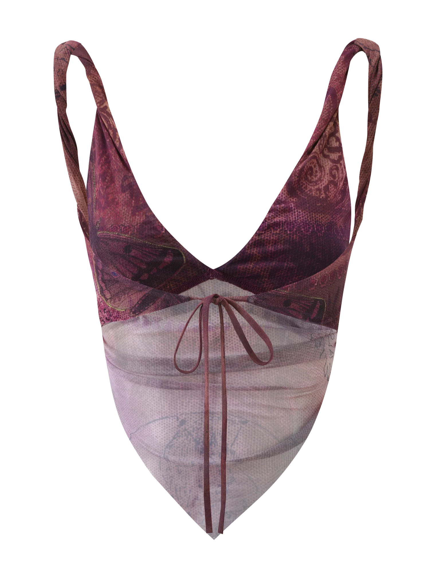 THEO TOP PLUM BUTTERFLY PAISLEY