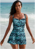 St Tropez Swim Dress Cool Kaleidoscope
