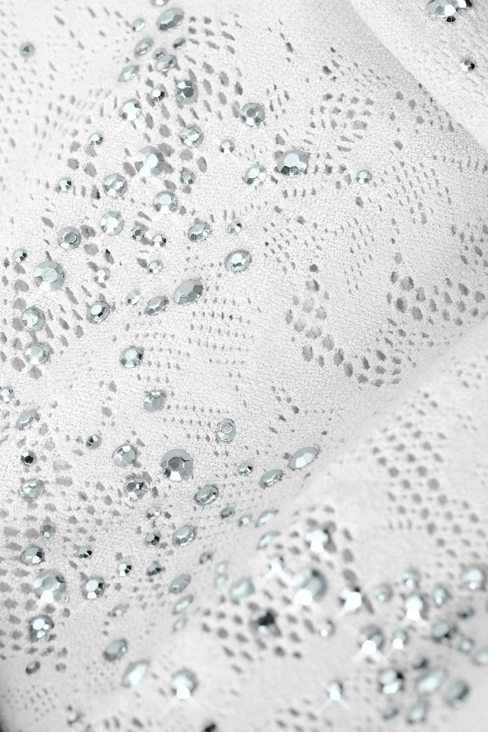 Embellished Cut Out Unitard in Ivory