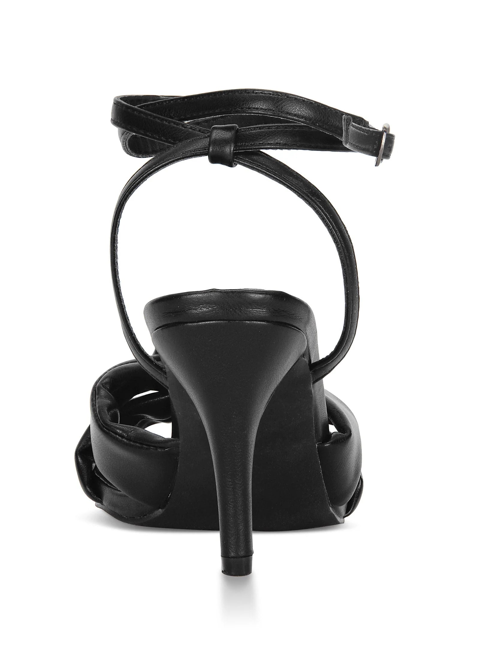 Knot Strap Heel Black