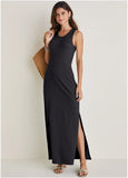 Tank Maxi Dress Jet Black