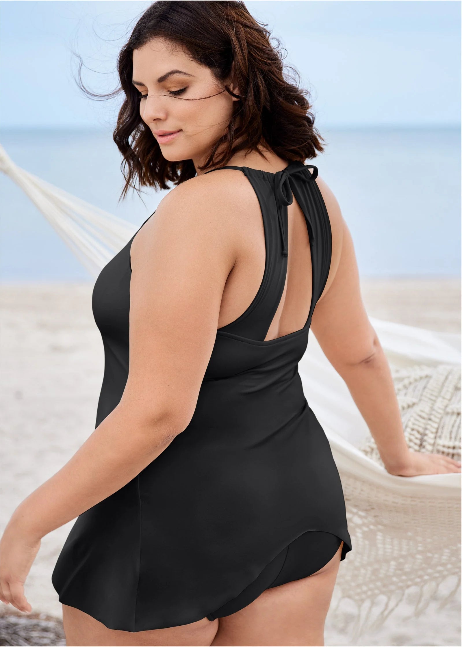 Georgia Tankini Top Black Beauty