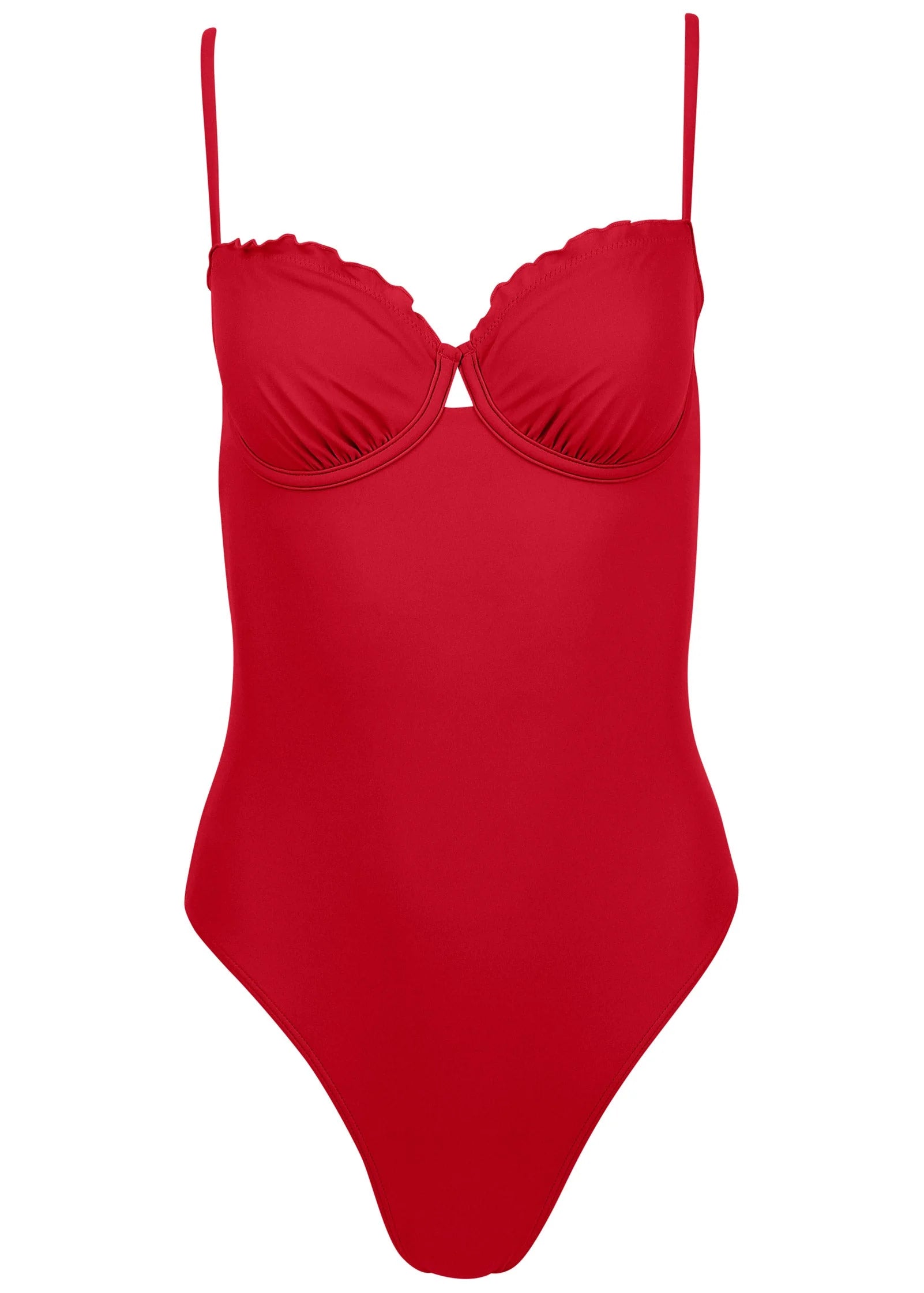 Bermuda Underwire Swimsuit Red
