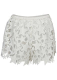 Star Lace Cover Up Shorts White