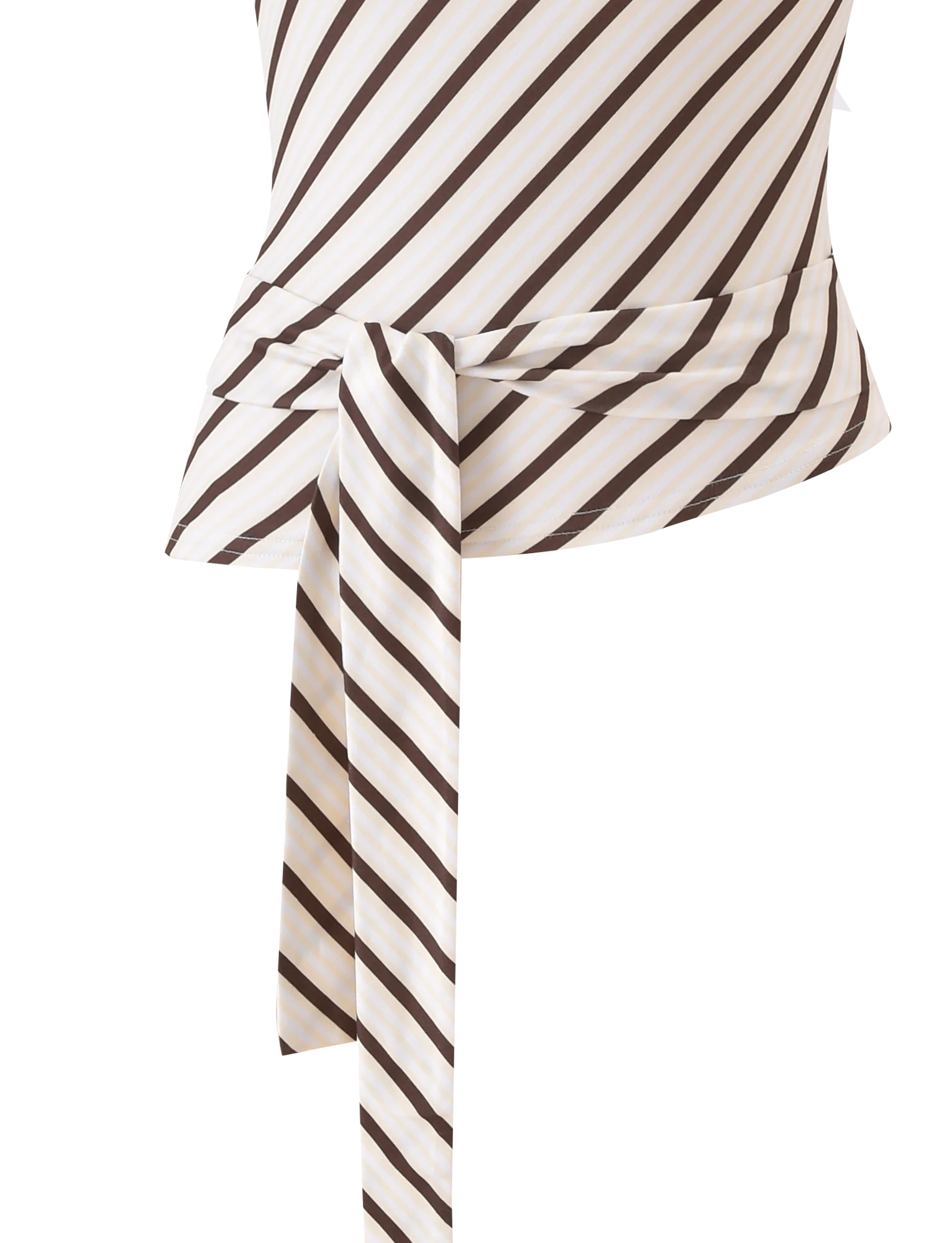 LYLE ONE SHOULDER TOP YELLOW STRIPE