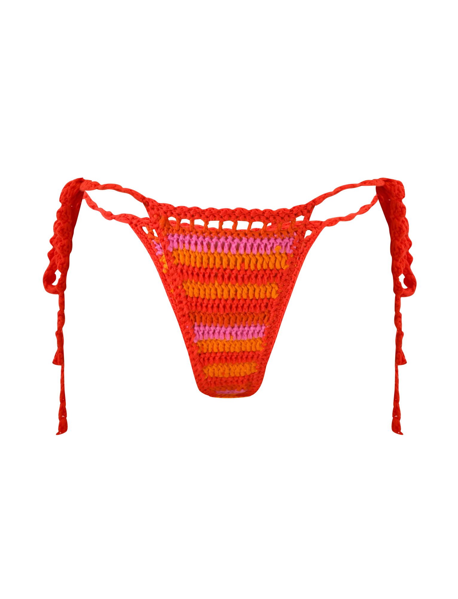 CORA BIKINI BOTTOM SUNSET TROPICAL STRIPE