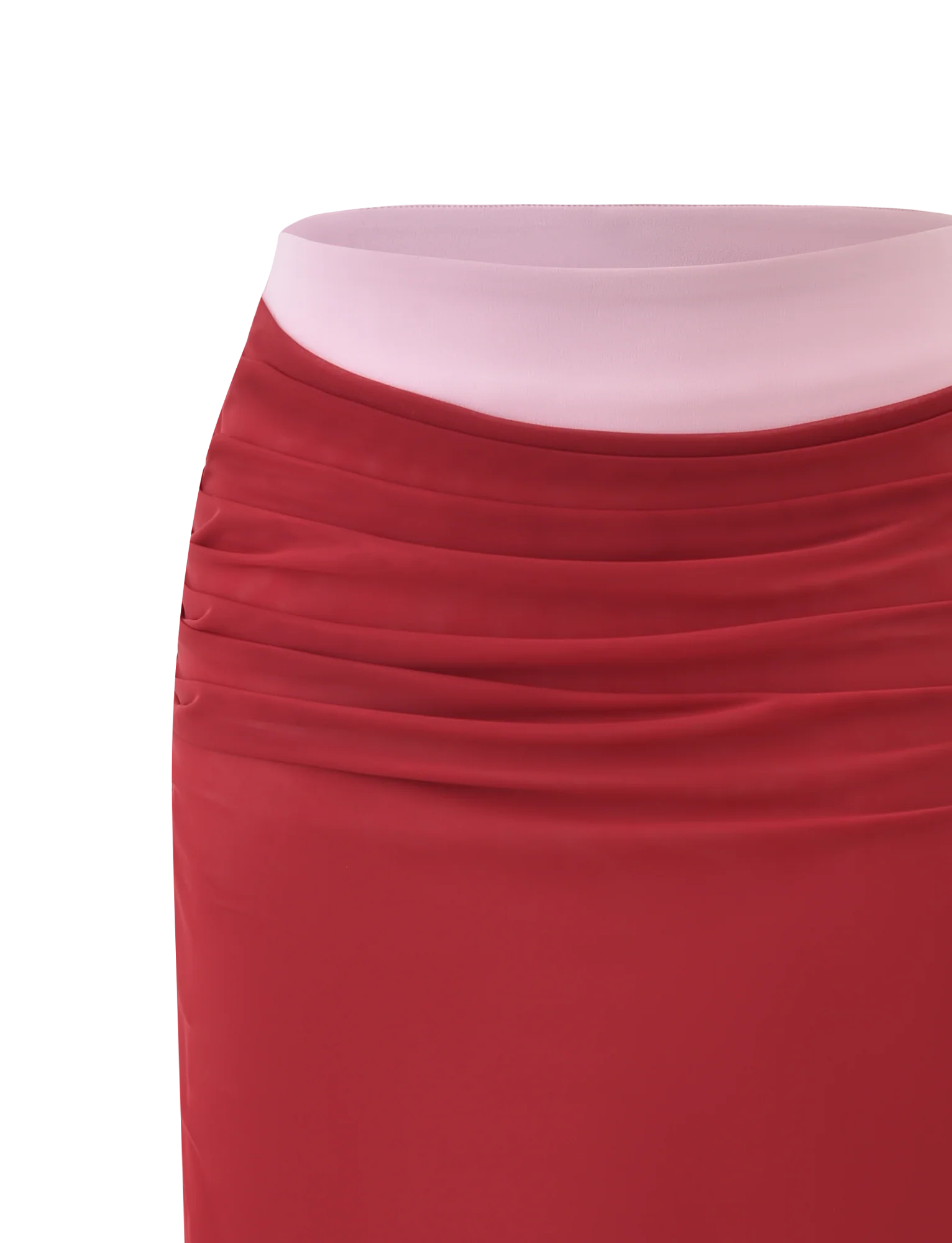 CALINE MIDI SKIRT RED