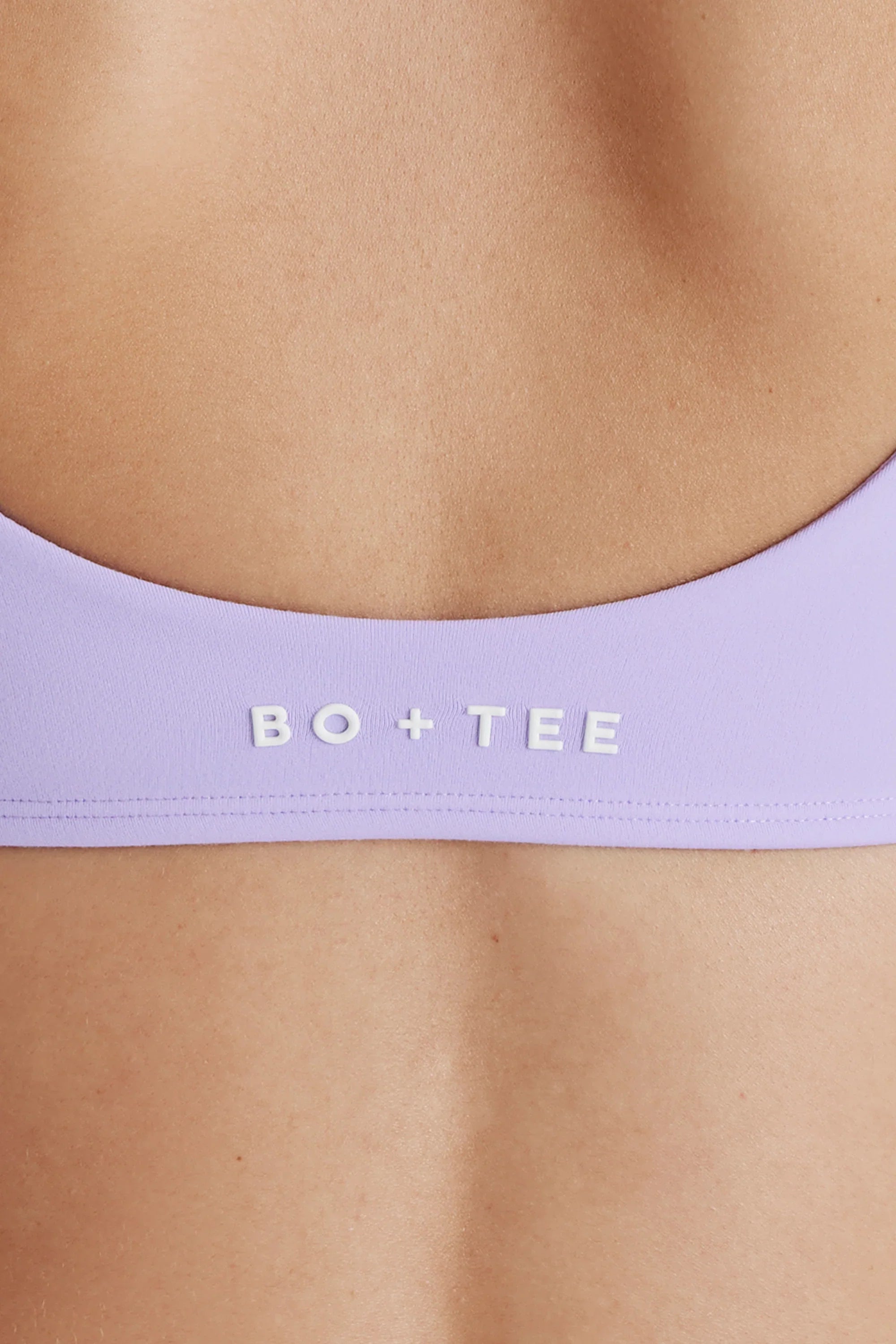 Soft Active Twist Front Sports Bra in Lavender