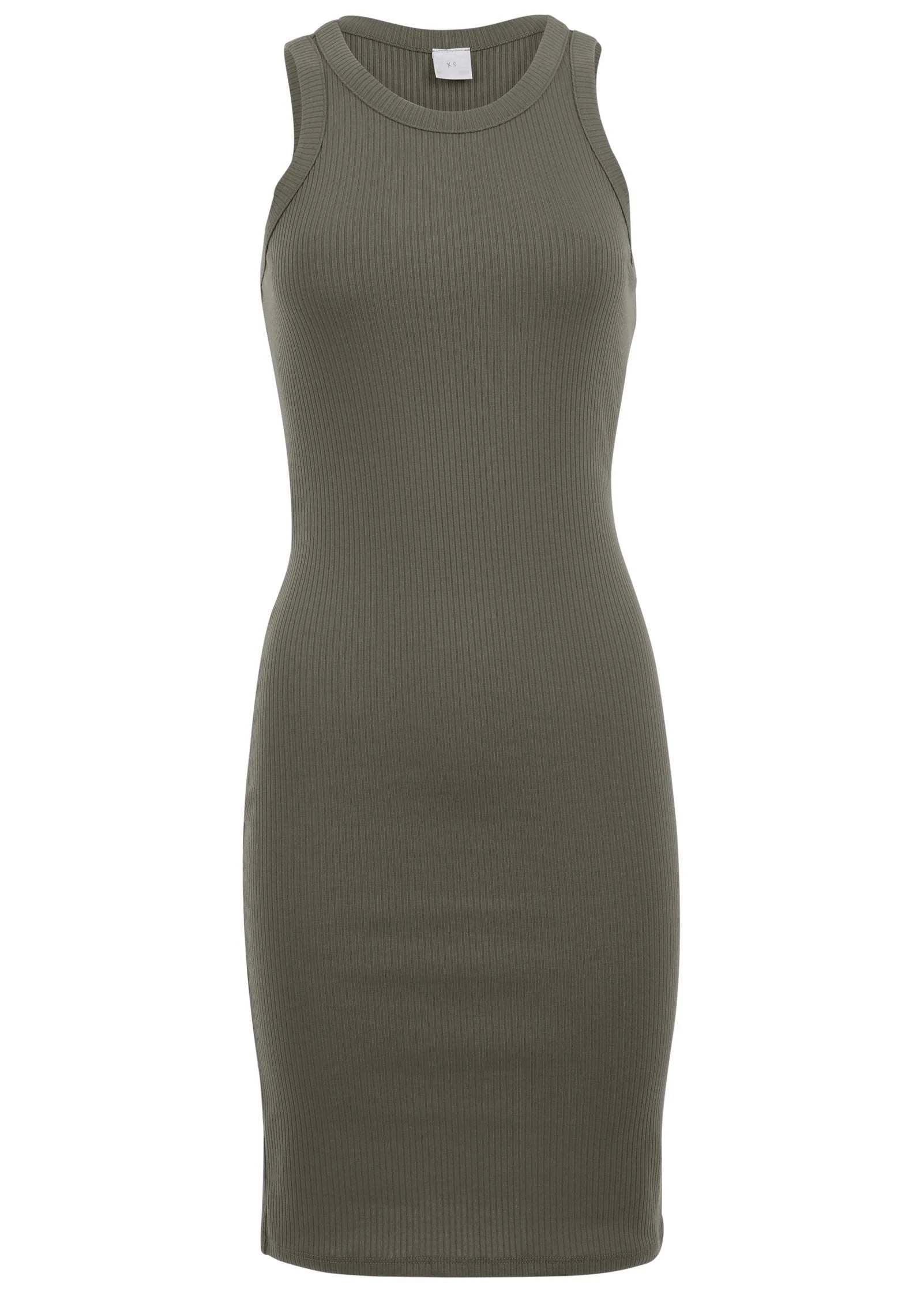 Flexrib Mini Dress Olive