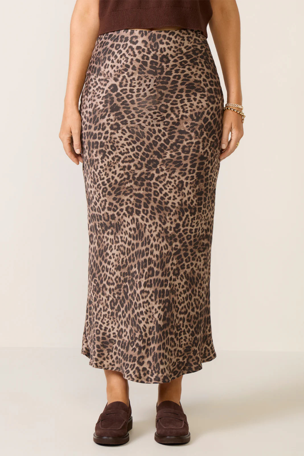 Izabel Leopard Maxi Skirt