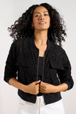 Ryan Eyelet Bomber Jacket