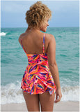 Venice Skirted Swim Dress Tropical Jungle
