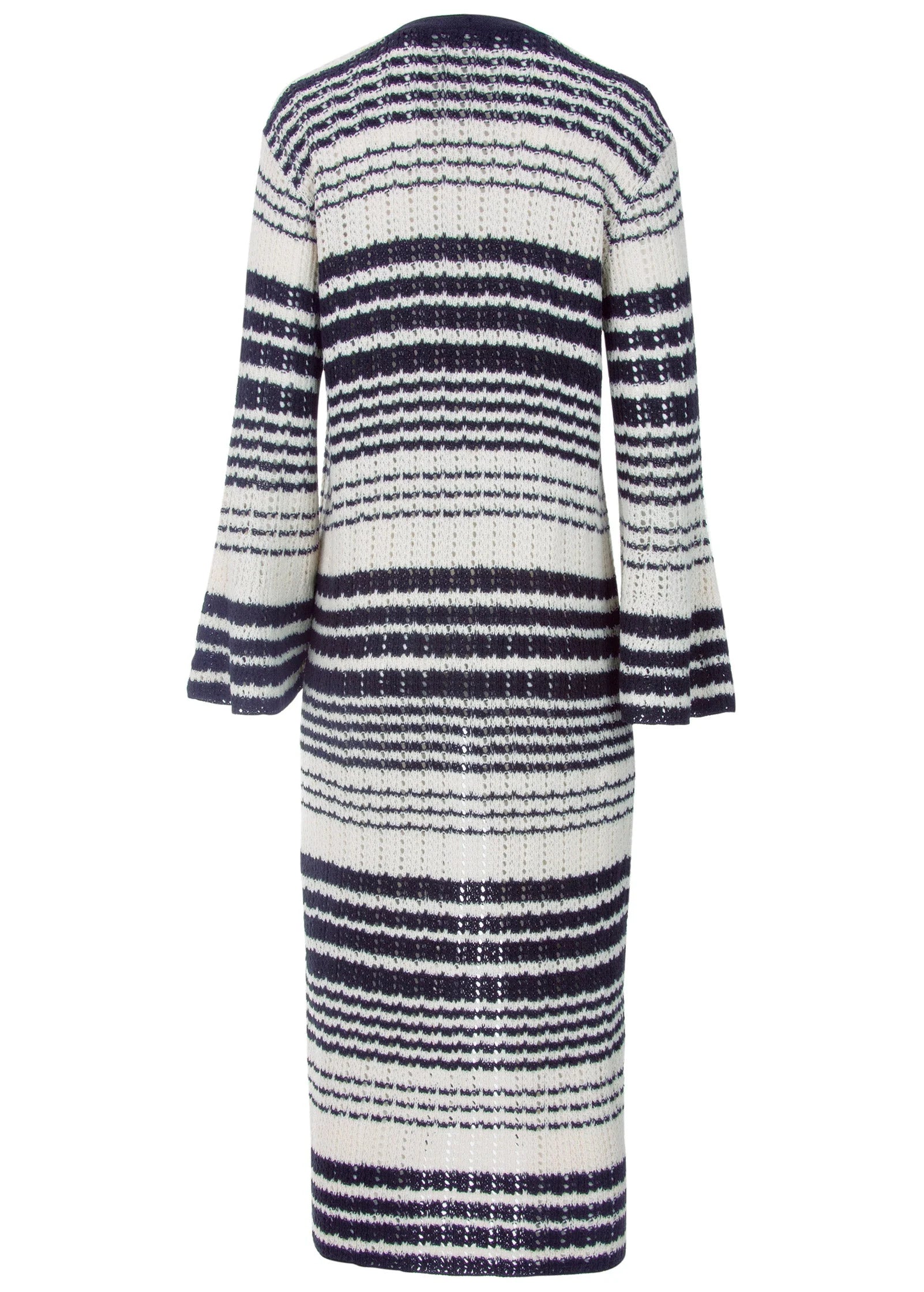 Stripe Duster Navy Multi