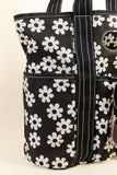 Daisy Daydreams Black Canvas Tote