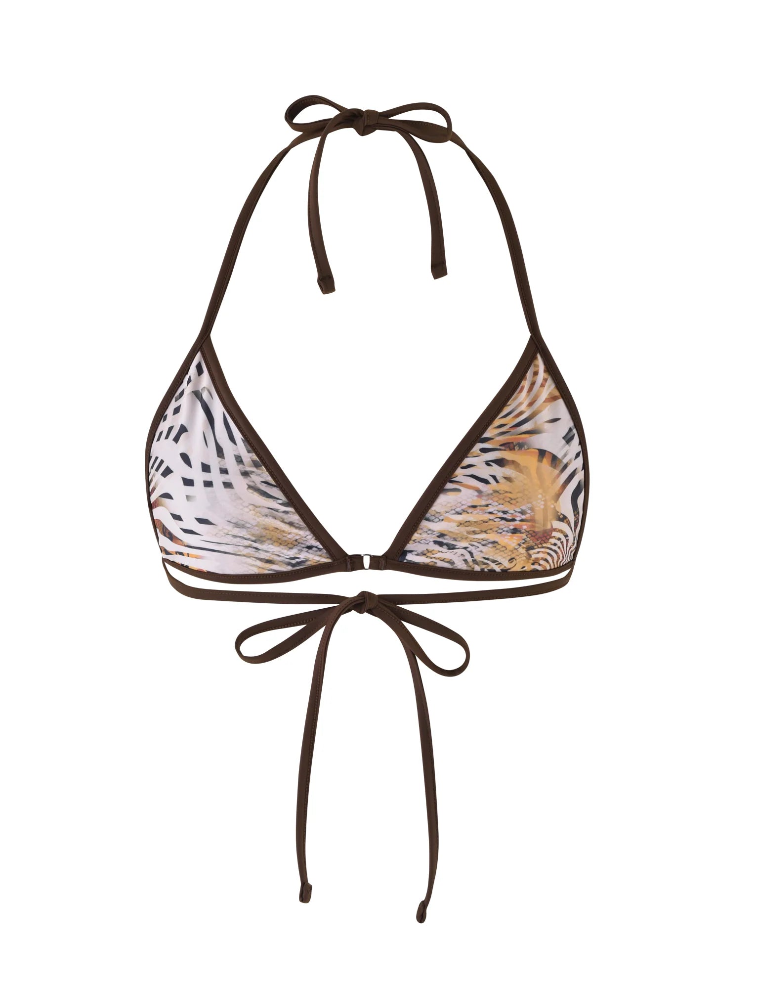 DIANA BIKINI TOP NEUTRAL ANIMAL ANIMAL MARBLE