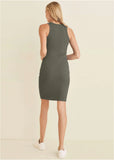 Flexrib Mini Dress Olive