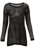 Crochet Tunic Cover Up Black Beauty