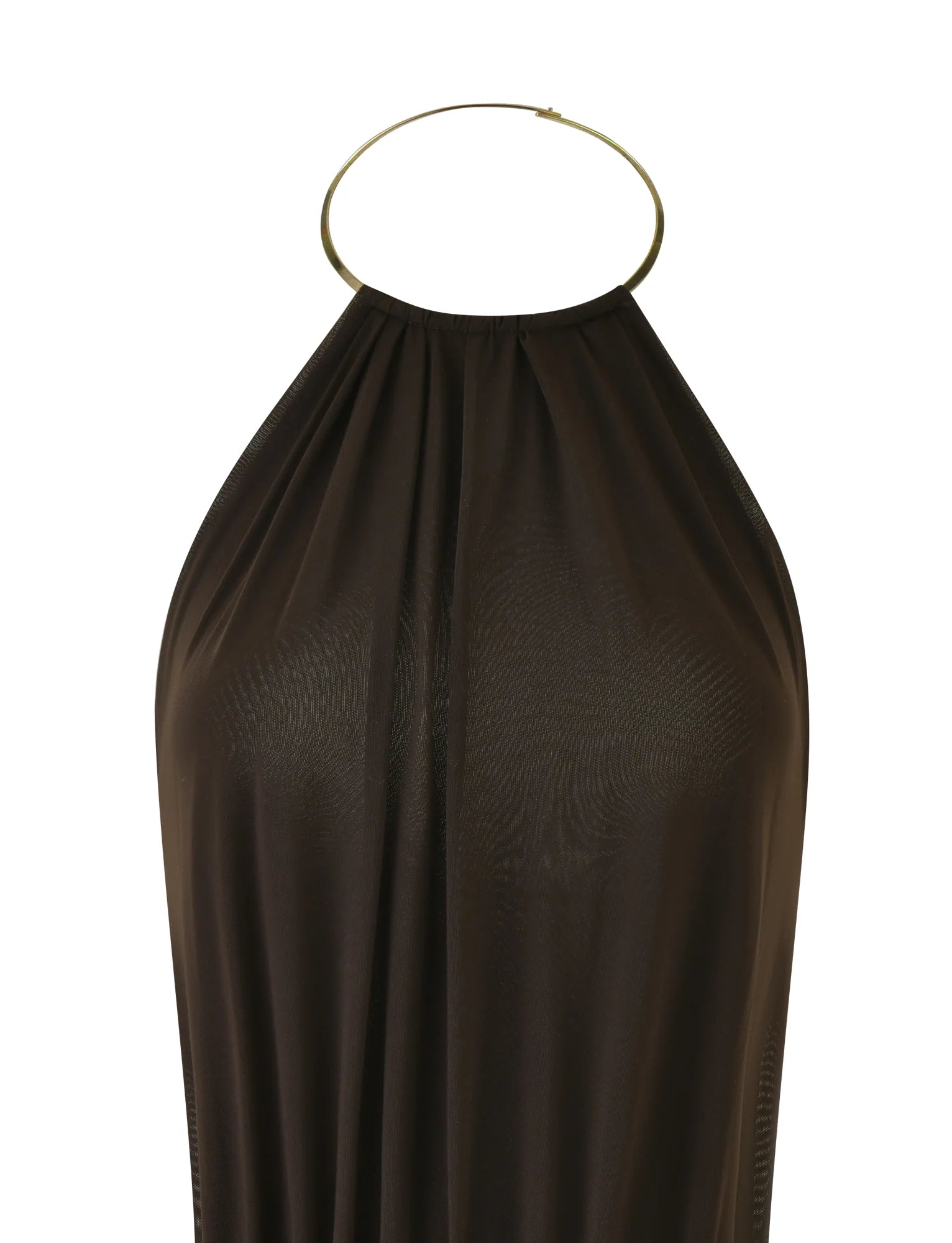 EVANNA MINI DRESS BROWN CHOCOLATE