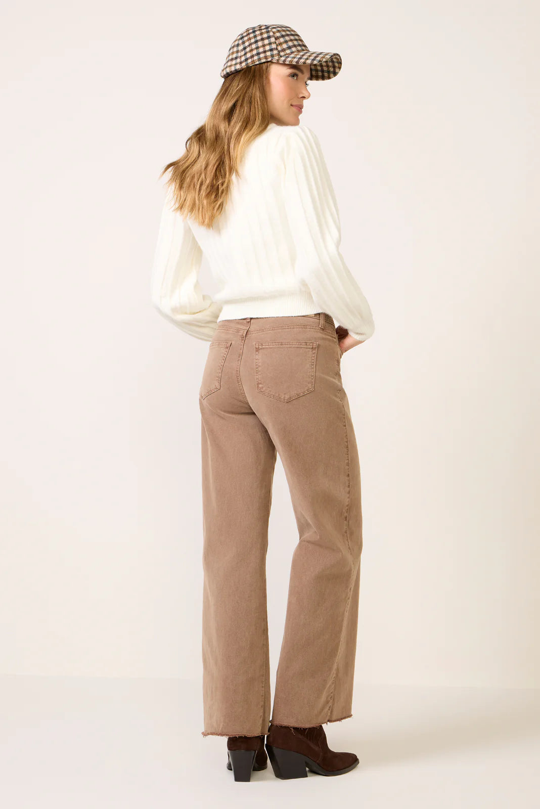 Anessa 31 w Raw Hem Wide Leg Pant