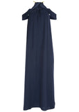 Cold Shoulder Maxi Dress Navy