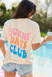 Sunny Days Club Ivory Graphic Tee