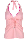 Sicily Halter Tankini Top Almond Blossom