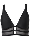 Long Line Bikini Top Black Beauty