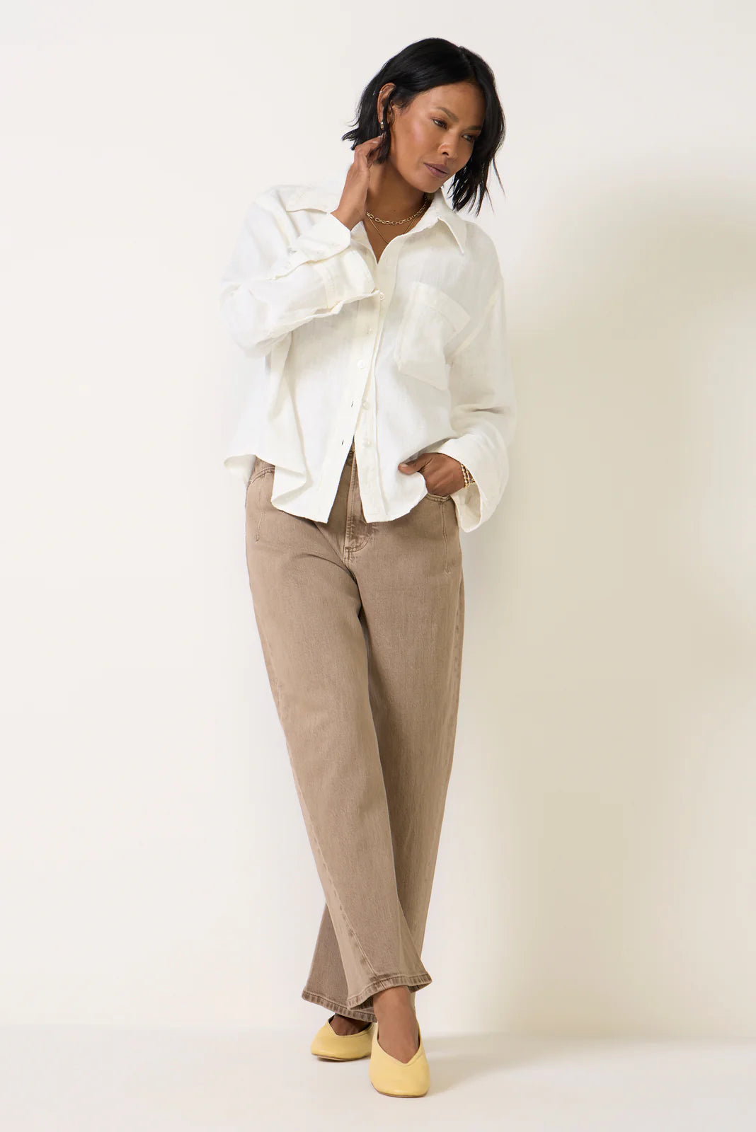 Linen Laurel Top