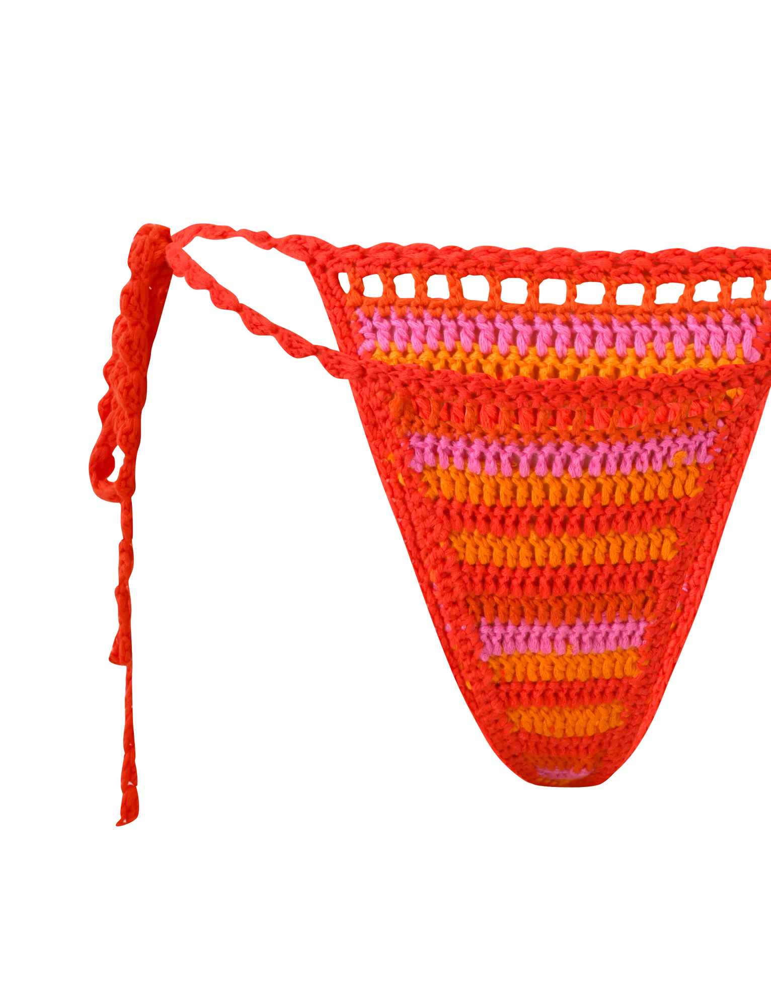 CORA BIKINI BOTTOM SUNSET TROPICAL STRIPE
