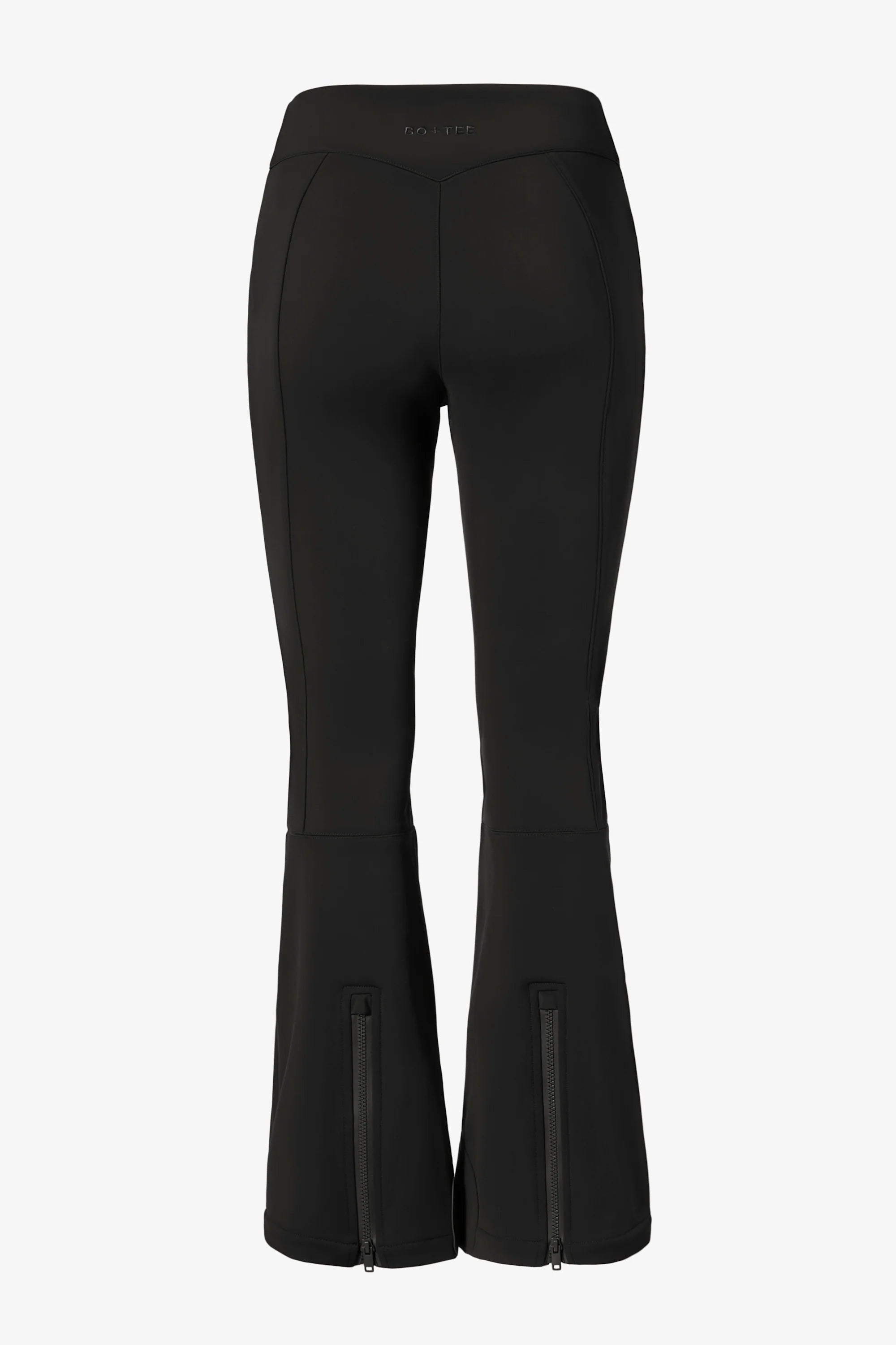 Waterproof Belted Ski Salopettes in Black